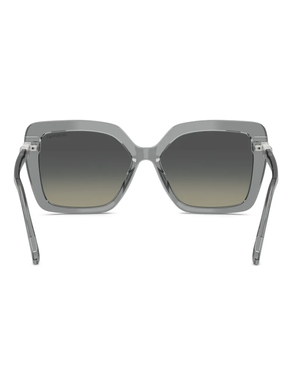 Swarovski Square-frame Crystal-embellished Sunglasses In Gray