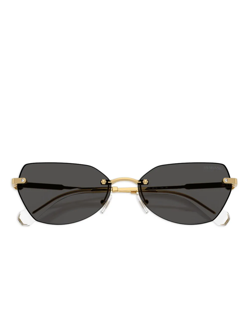 Swarovski Eyewear crystal-embellished cat-eye Sunglasses | Gold