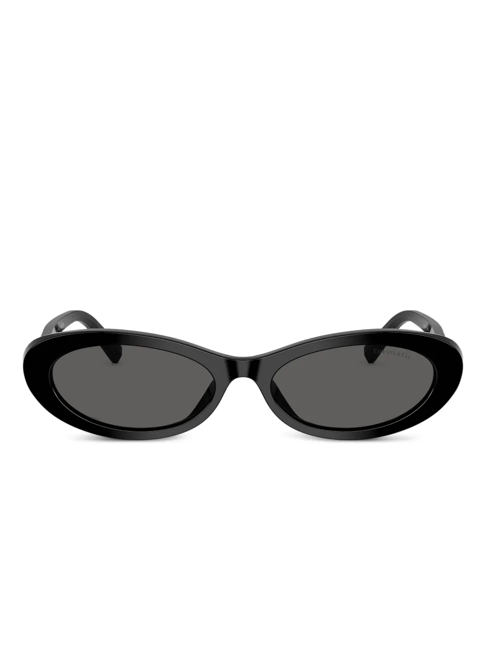 Tiffany & Co. oval-frame tinted sunglasses | Black | Image 1