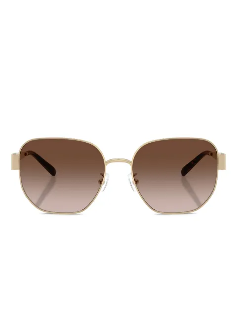 Tory Burch tortoiseshell round-frame sunglasses