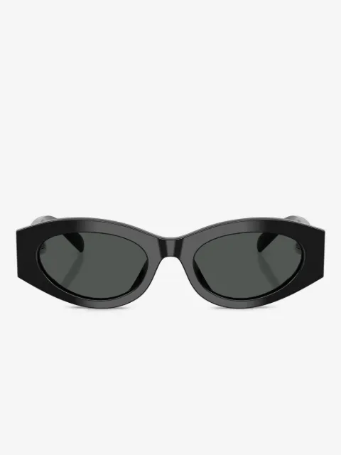 Tory Burch oval-frame embellished sunglasses