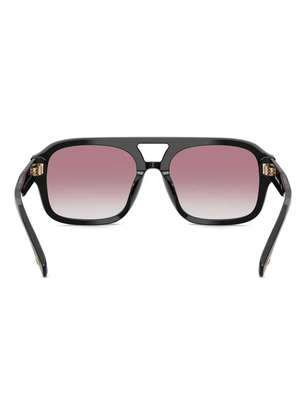 Tory Burch Double-bridge Square-frame Sunglasses In Black
