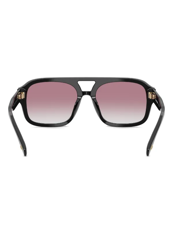 Tory Burch double-bridge square-frame Sunglasses | Black | FARFETCH