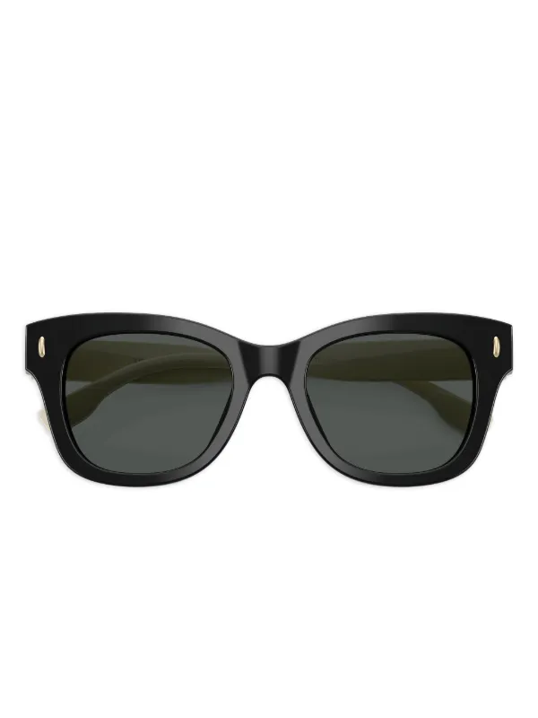 Tory Burch two-tone Square Sunglasses | Black | FARFETCH display picture 3