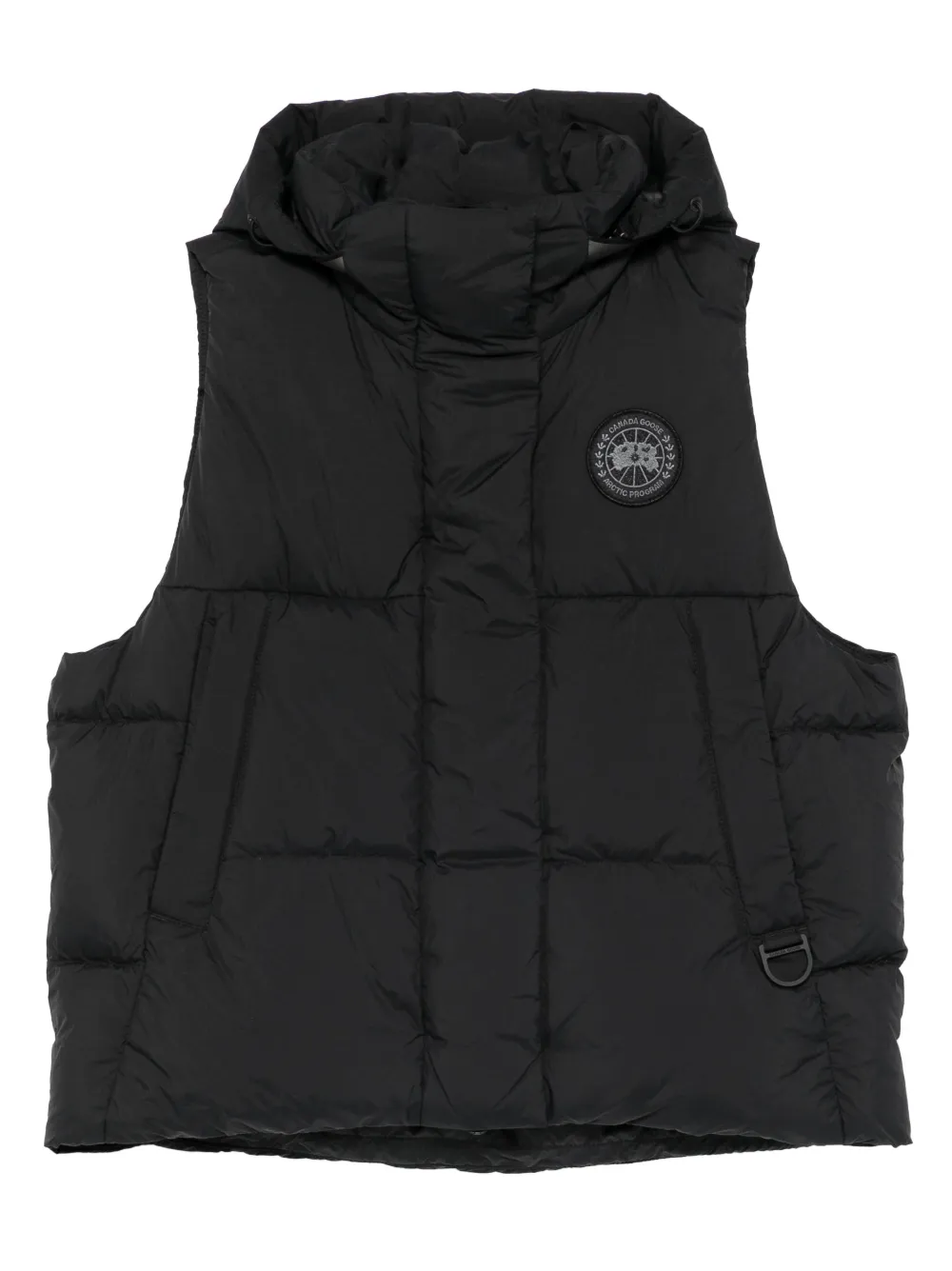 Canada Goose Padded Hooded Gilet In Black