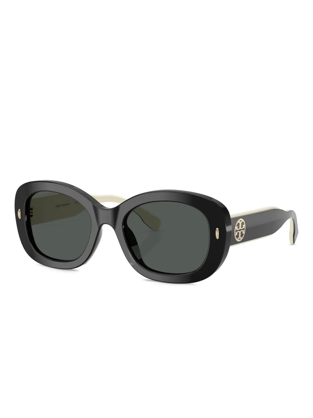 Tory Burch oval-frame logo-detail sunglasses | Image 2