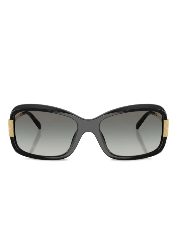 Tory Burch embellished-temples Geometric Sunglasses | Black  display picture 1