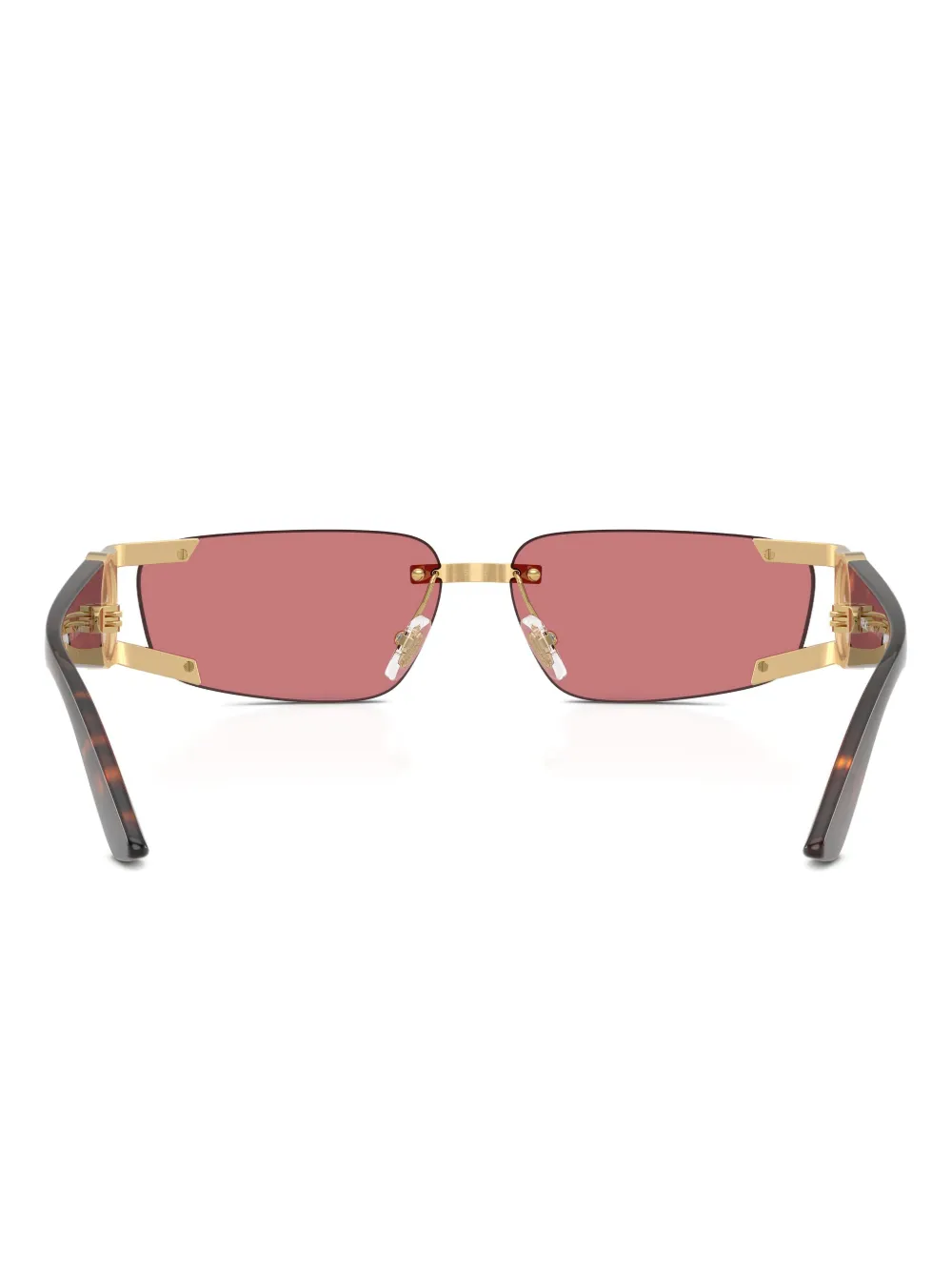 Versace Eyewear Zonnebril met randloos montuur en Medusa-detail Goud