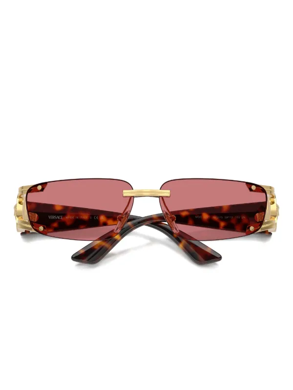 Versace Eyewear medusa-embellished Rimless Sunglasses | Gold
