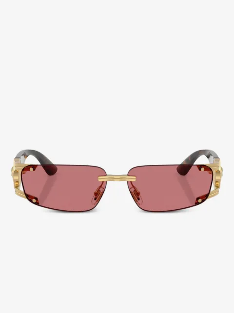 Versace Eyewear 메두사 장식 무테 선글라스