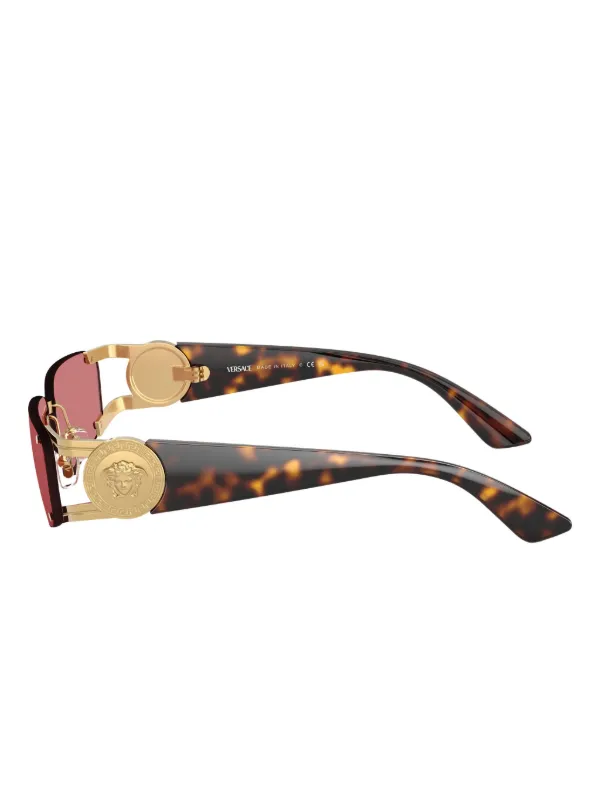 Versace Eyewear medusa-embellished Rimless Sunglasses | Gold