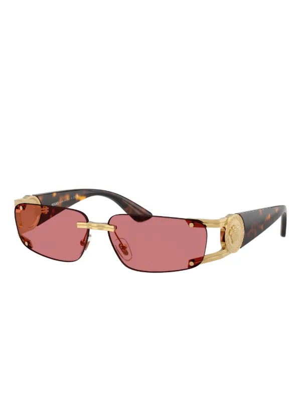 Versace Eyewear medusa-embellished Rimless Sunglasses | Gold