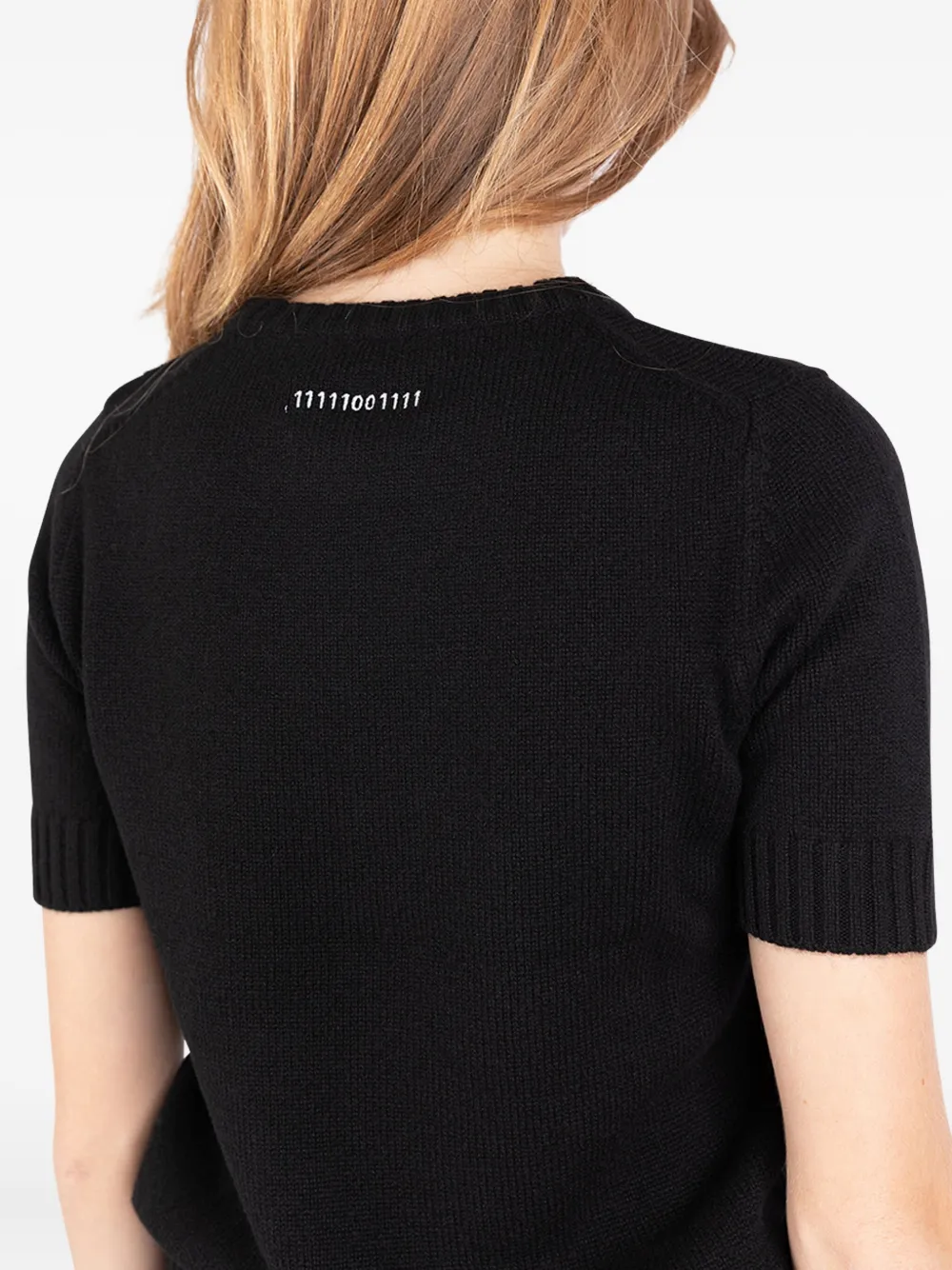 Société Anonyme Meryl Short-sleeve Sweater In Black