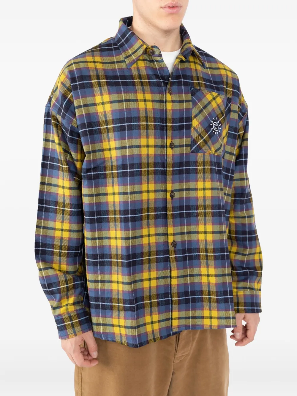 Société Anonyme Over Sunny Plaid Pocket Shirt In Multi