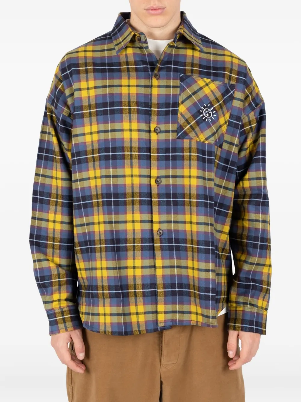 Société Anonyme Over Sunny Plaid Pocket Shirt In Multi