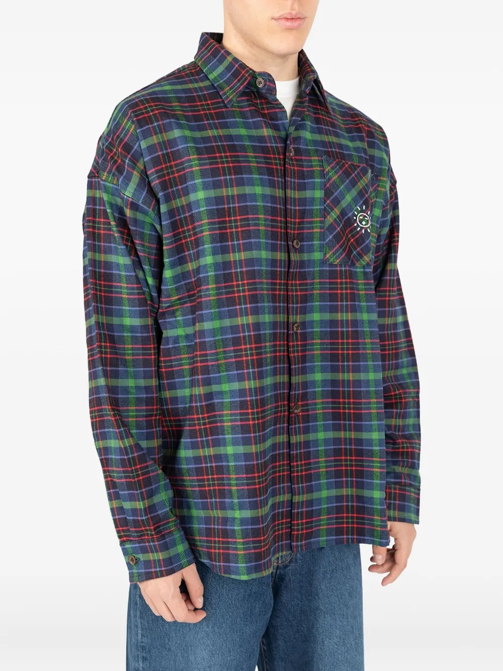 Société Anonyme Over Sunny Plaid-pocket Shirt In Multi
