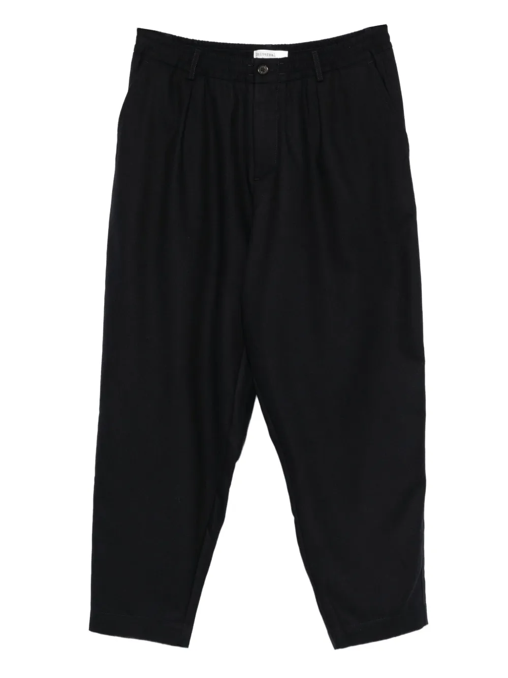 Universal Works pleated-front tapered trousers | Blue | Image 1