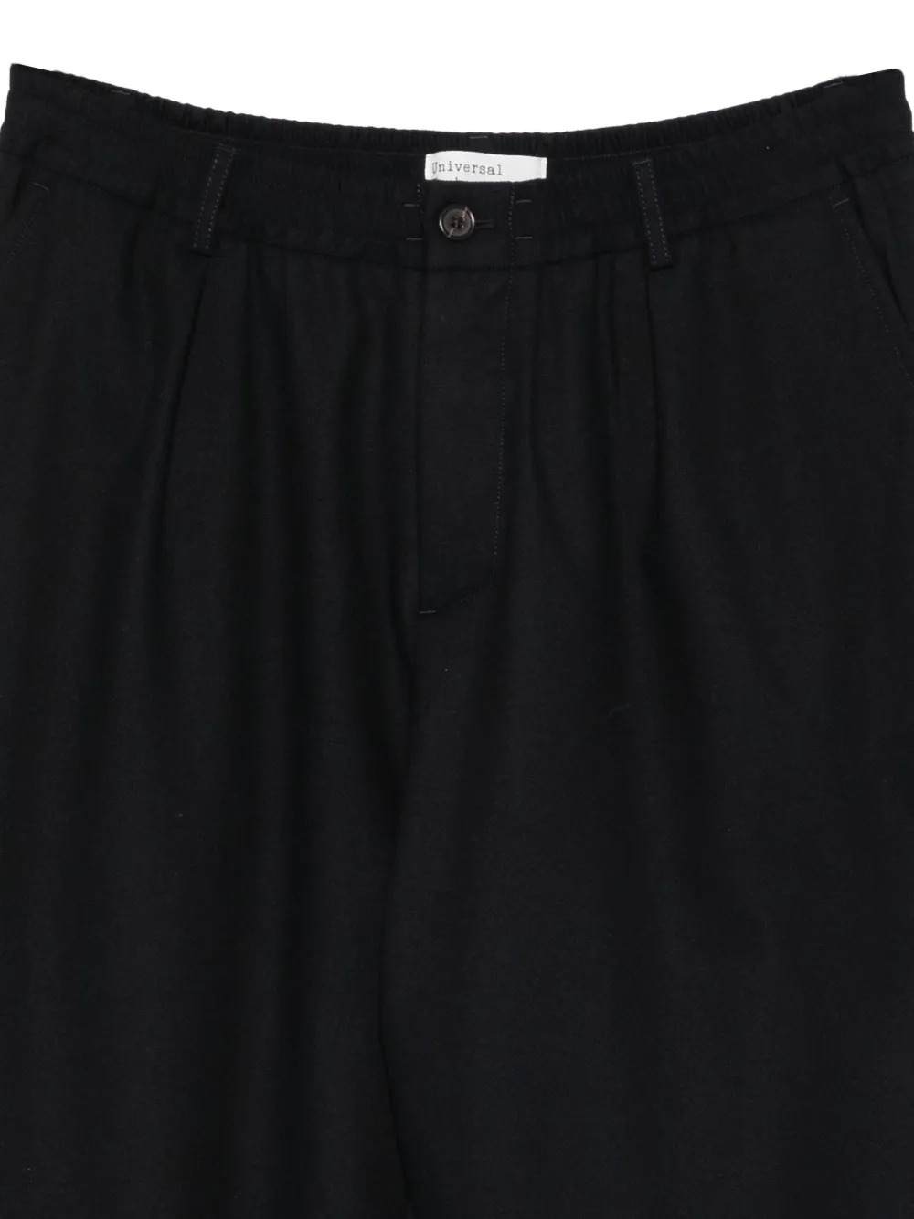 Universal Works Broek met toelopende pijpen en geplooide voorkant Blauw