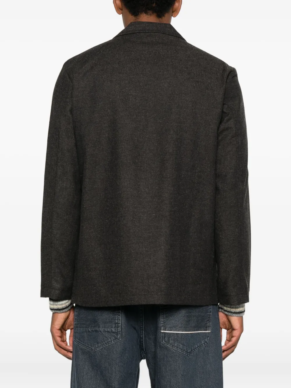 Universal Works Patch-pocket Single-breasted Blazer In Black