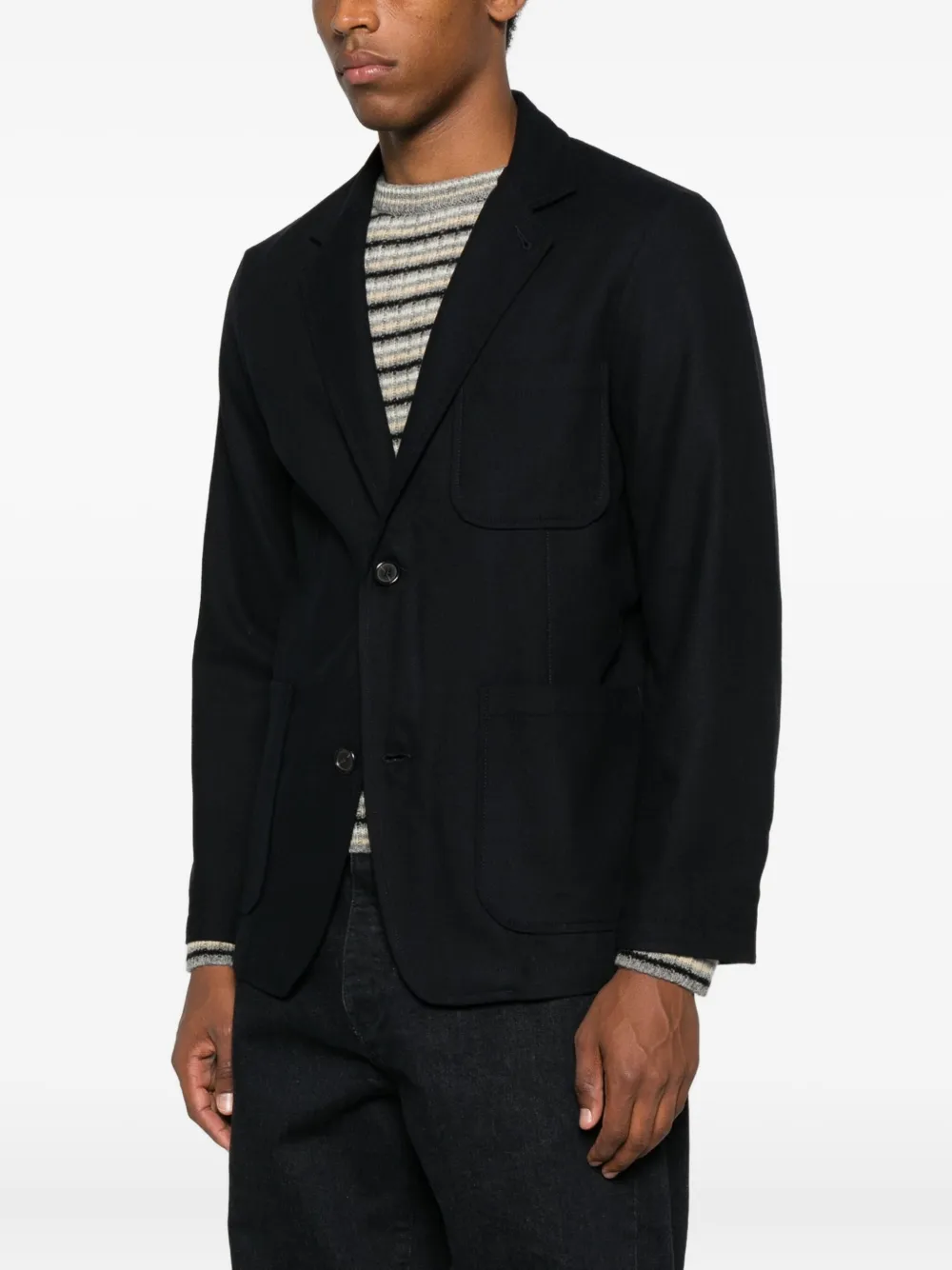 Universal Works Single-breasted Blazer In Blue