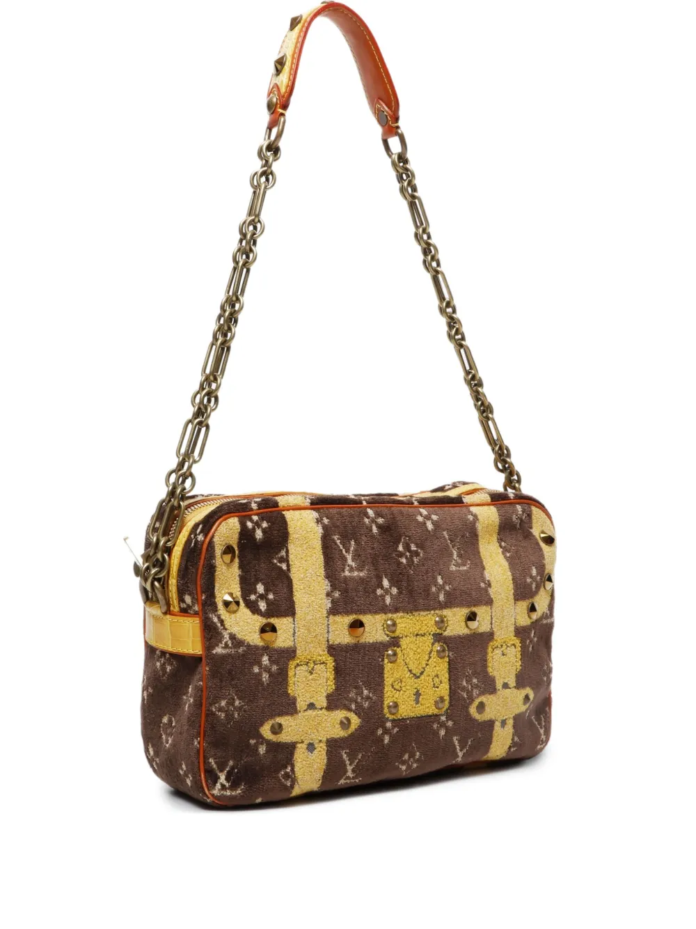 Pre-owned Louis Vuitton 2004 Trompe L'oeil Shoulder Bag In Brown