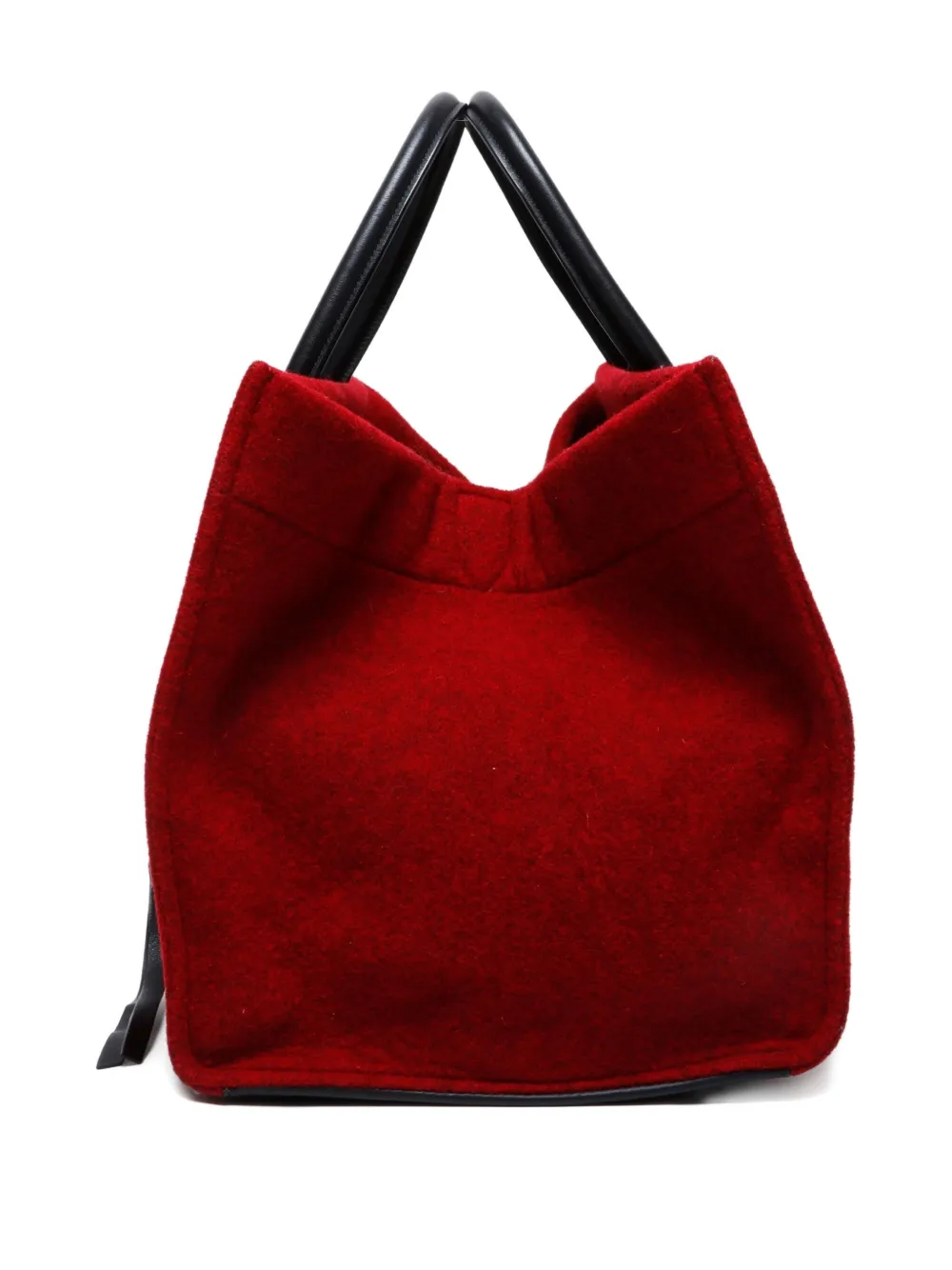 Pre-owned Celine 2000-2020 Wool Tote Bag In Red