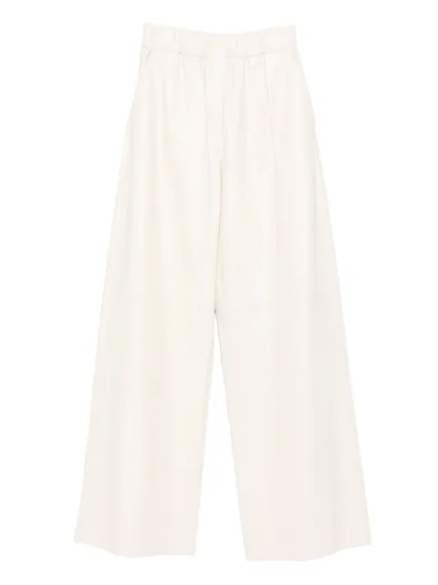 Arma elastic-waist leather trousers