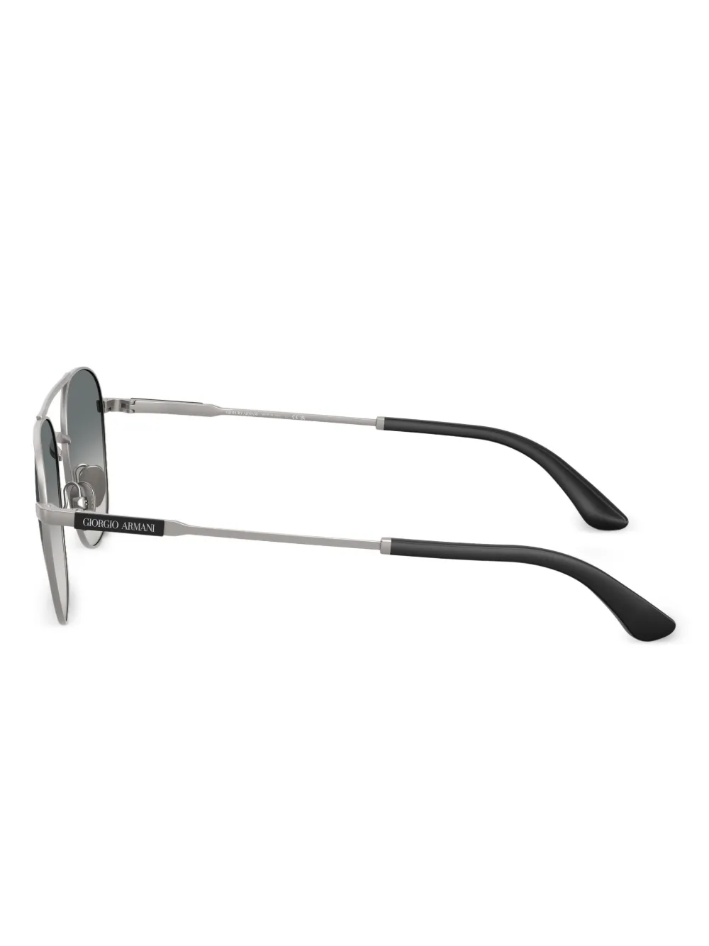 Giorgio Armani Double-bridge Design Sunglasses In Gray