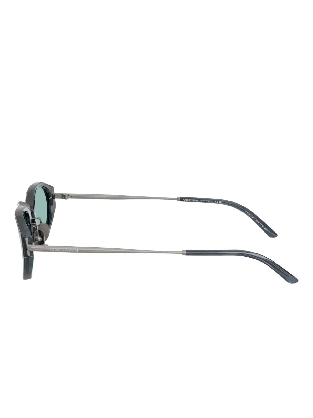 Giorgio Armani Geometric-frame Sunglasses In Gray
