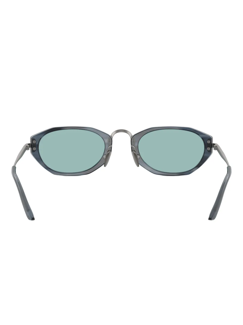 Giorgio Armani Geometric-frame Sunglasses In Gray