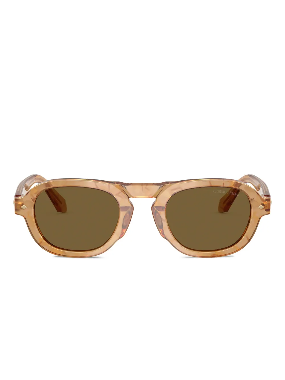 Giorgio Armani round-frame sunglasses | Green | Image 1