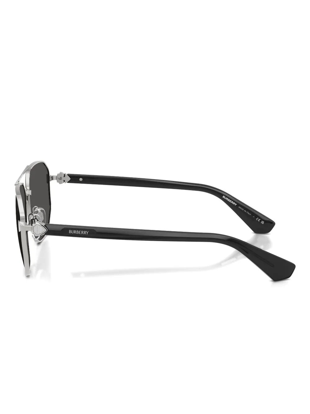 Burberry Geometric-frame Sunglasses In Gray