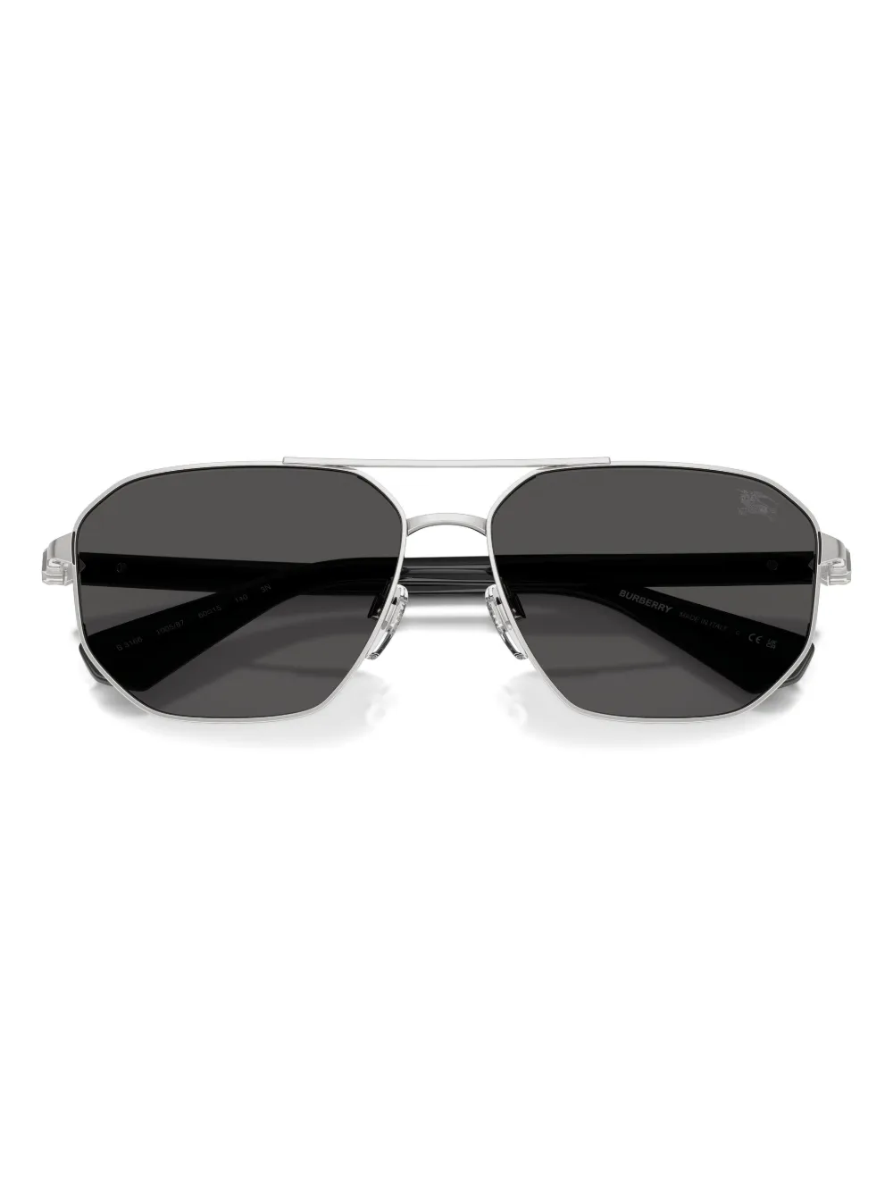 Burberry Geometric-frame Sunglasses In Gray