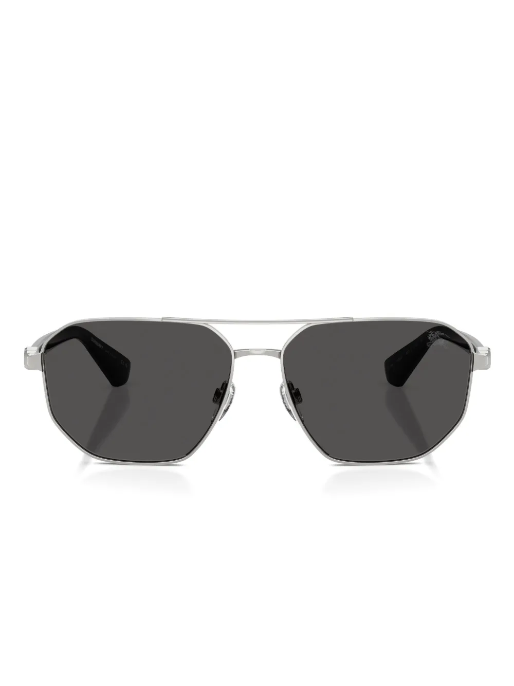 Burberry Geometric-frame Sunglasses In Gray