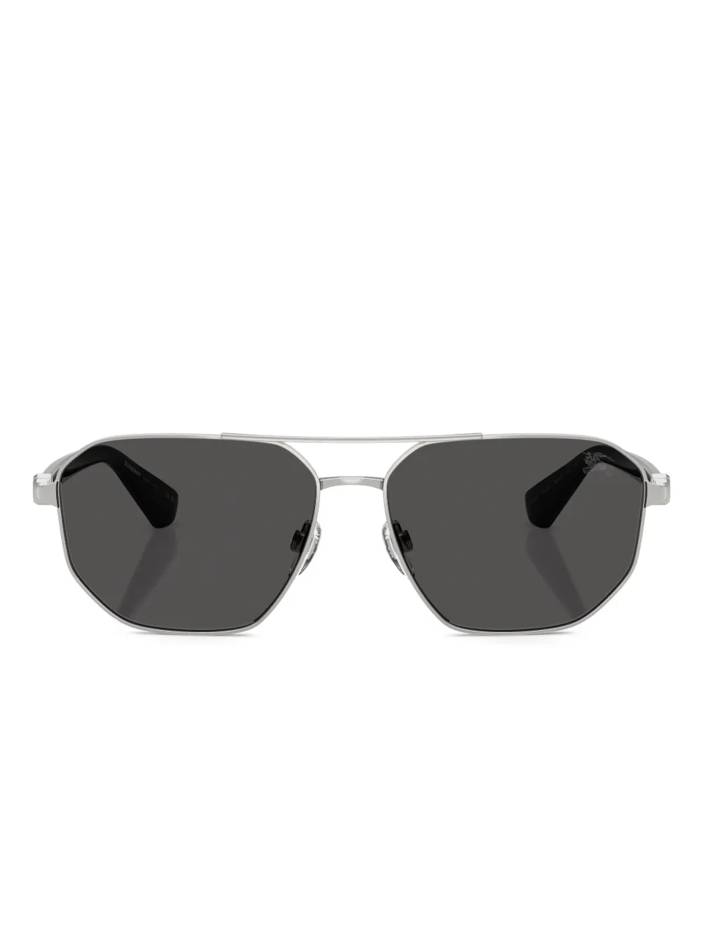 Burberry Eyewear geometric-frame sunglasses | Silver | Image 1