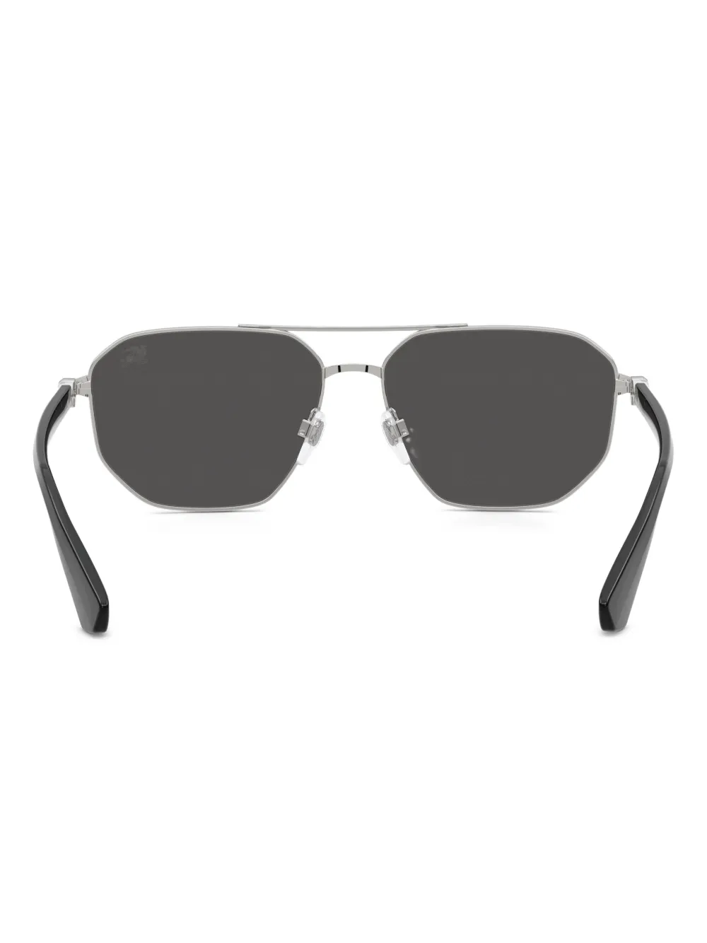 Burberry Eyewear Zonnebril met geometrisch montuur Zilver