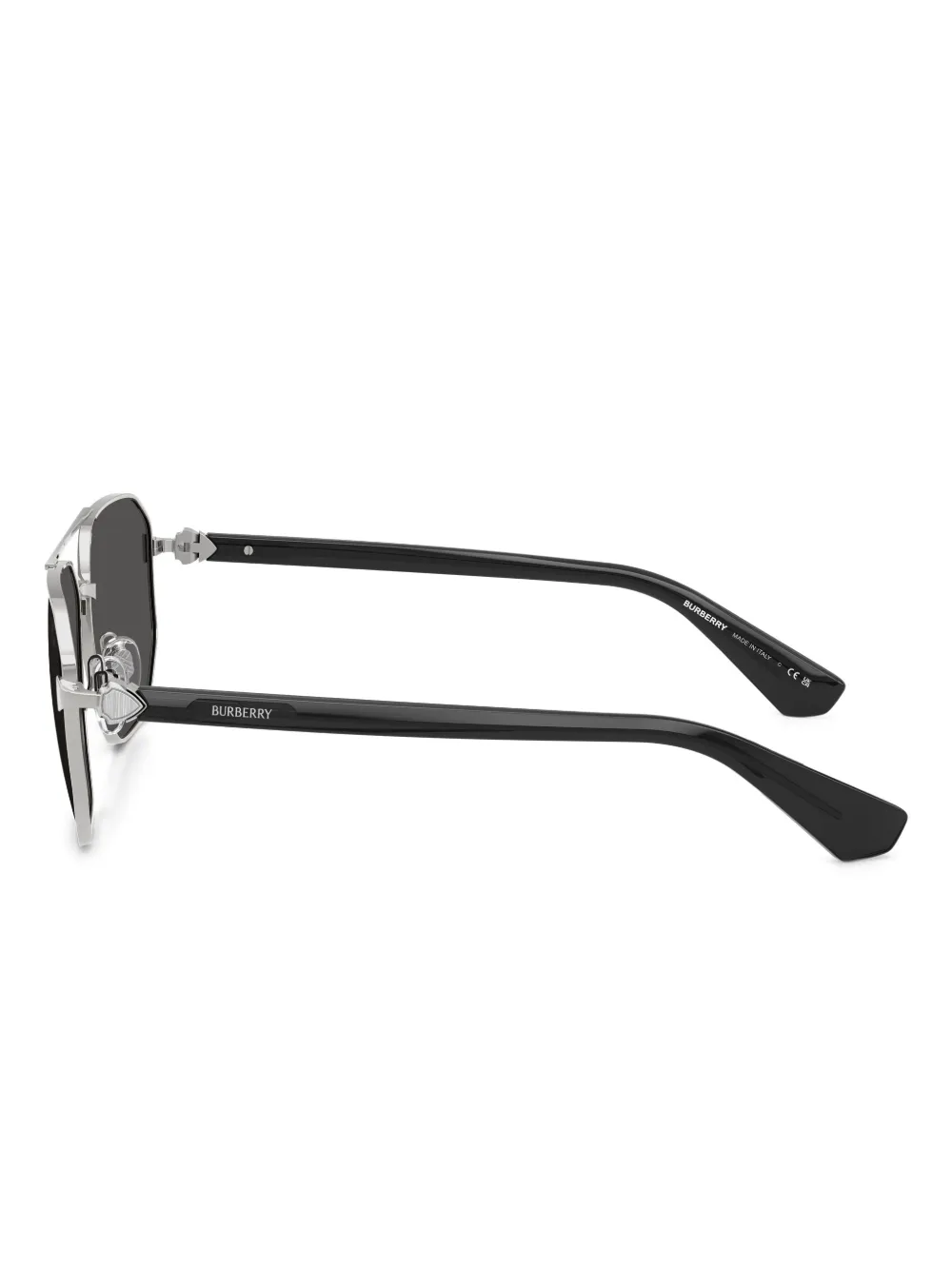 Burberry Eyewear Zonnebril met geometrisch montuur Zilver