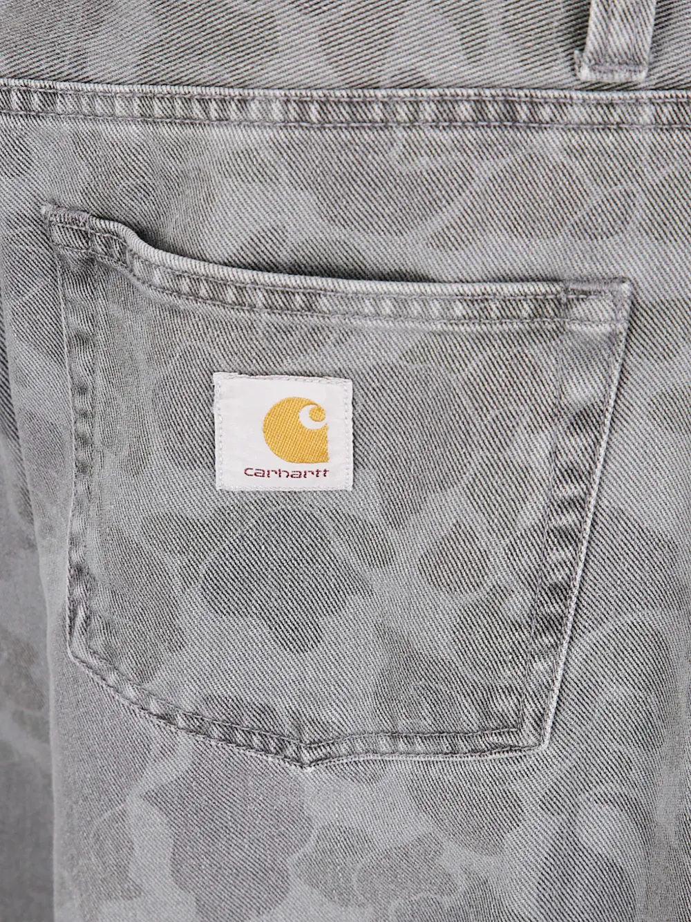 Carhartt Printed Five-pocket Jeans In Gray
