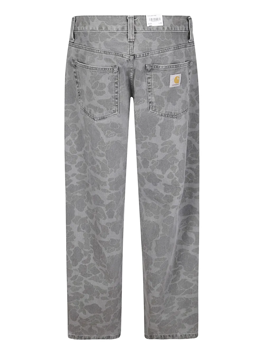 Carhartt Printed Five-pocket Jeans In Gray