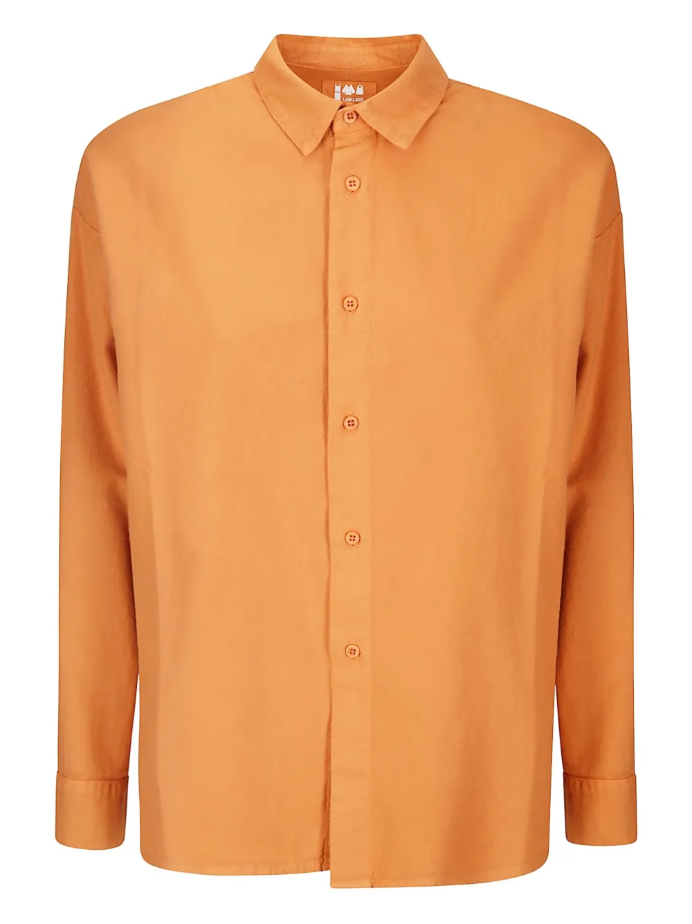 Labo Art long-sleeve cotton shirt | Orange | Image 1