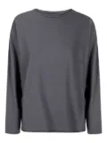 Labo Art round-neck gathered-back T-shirt - Grey