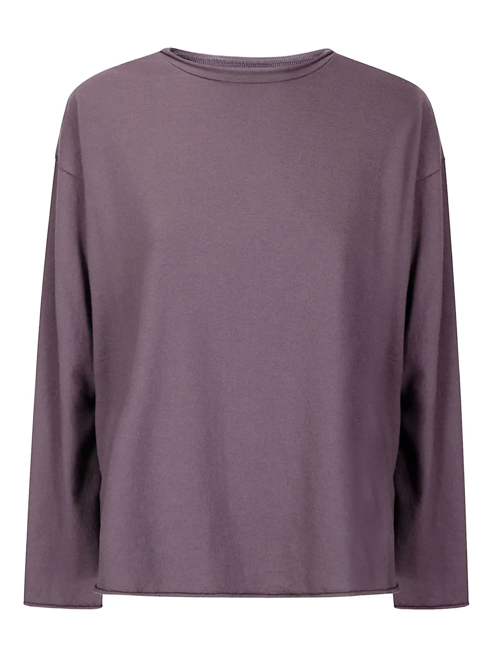 Labo Art Gathered-back Long-sleeve T-shirt In Purple