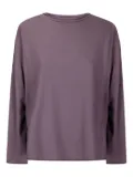 Labo Art gathered-back long-sleeve T-shirt - Purple
