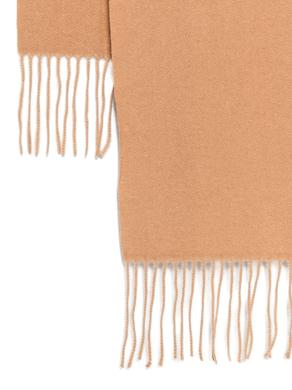 Liu •jo Fringed Logo-patch Scarf In Gold
