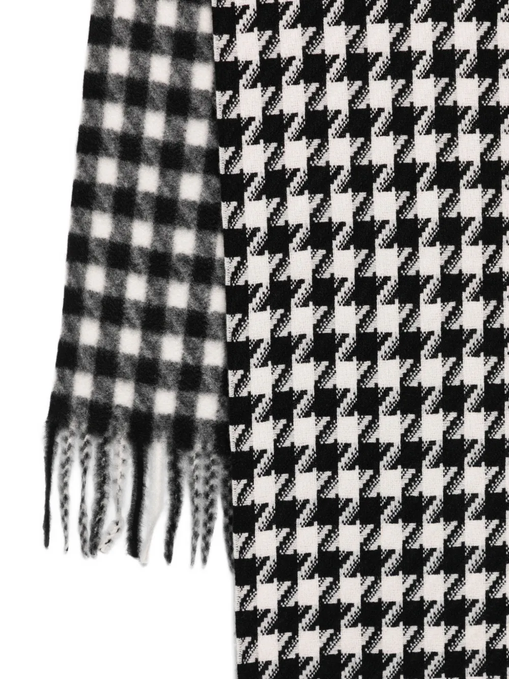 LIU JO houndstooth check scarf Zwart
