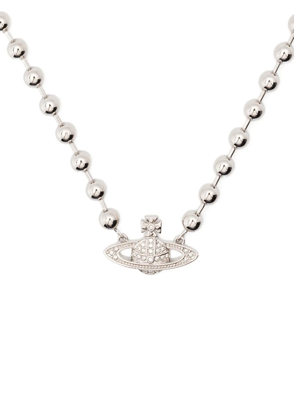 Vivienne Westwood Thames Mini Bas Relief Choker Accessories In Metallic