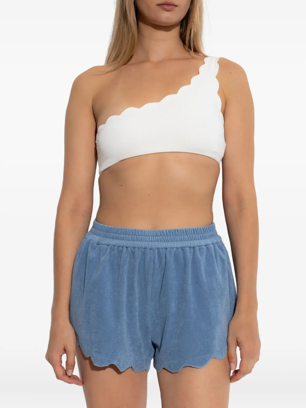 Marysia Bellini scallop-hem elastic-waist shorts | Short Shorts | Image 2