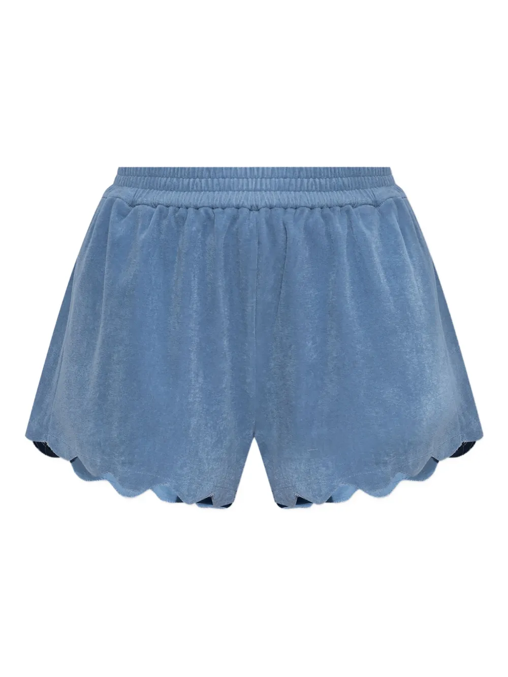 Marysia Bellini scallop-hem elastic-waist shorts | Blue | Image 1
