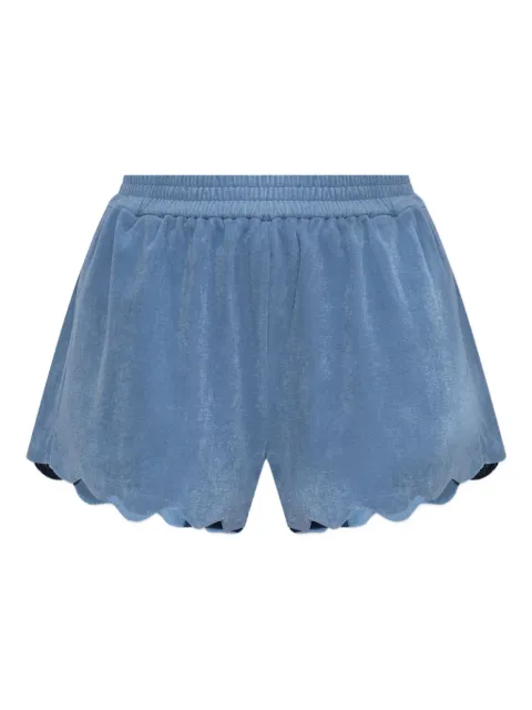 Marysia Bellini scallop-hem elastic-waist shorts