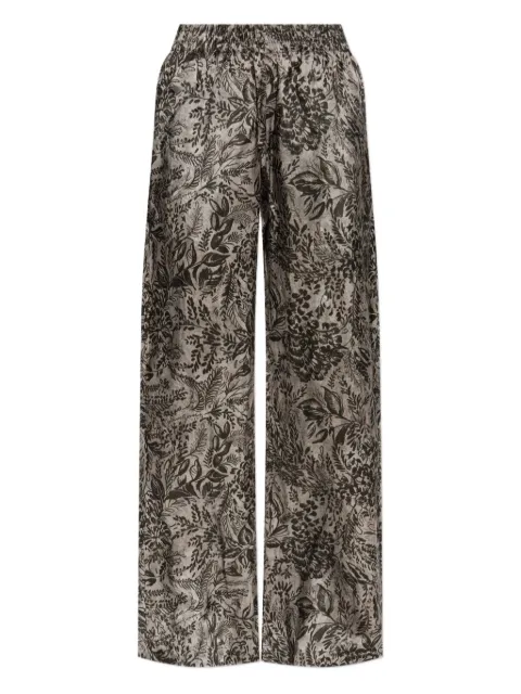 Golden Goose floral-print elastic-waist straight trousers